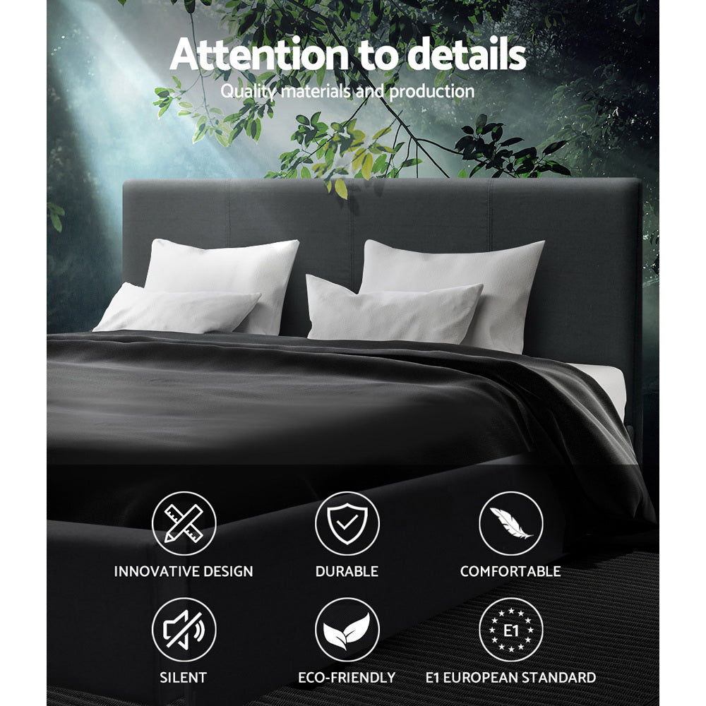 Bed Frame Queen Size Charcoal NEO By Artiss