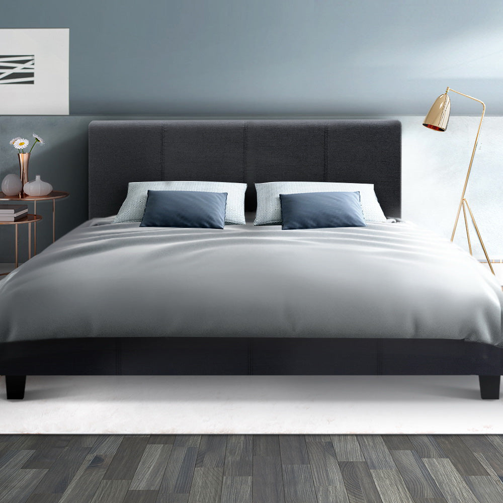 Bed Frame Queen Size Charcoal NEO By Artiss