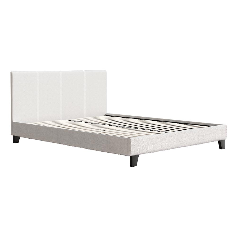 Bed Frame Queen Size Boucle NEO By Artiss