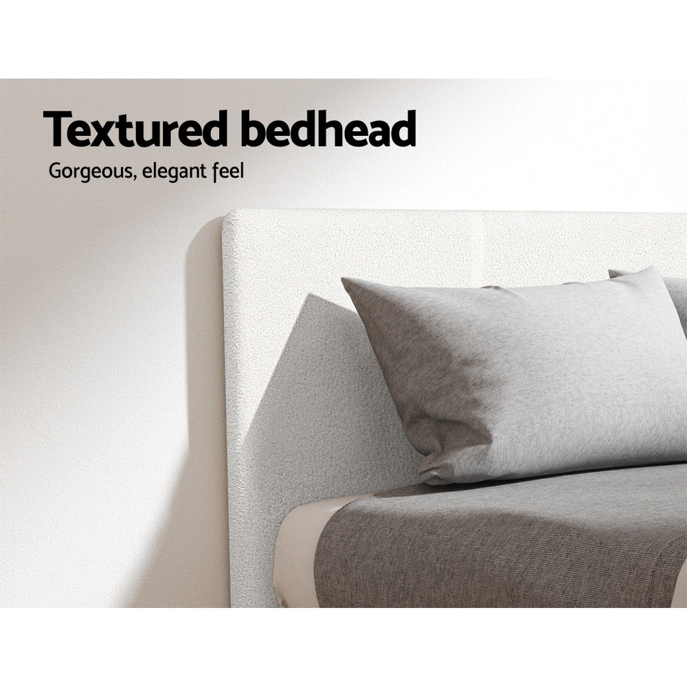 Bed Frame Queen Size Boucle NEO By Artiss