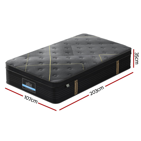 35cm Mattress King Single Bed Bamboo Pocket Firm Foam By Giselle