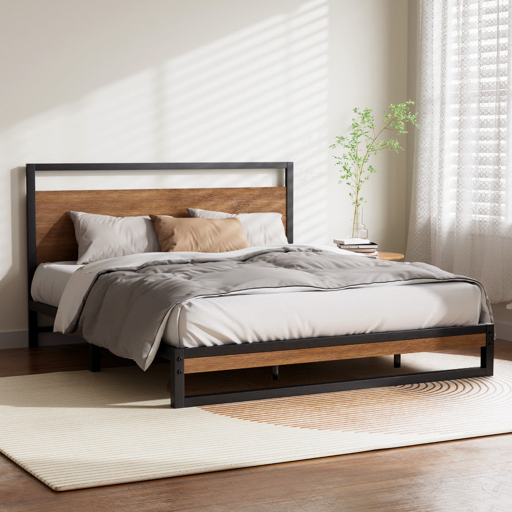 Bed Frame Queen Size Metal Bed Frame DANE By Artiss
