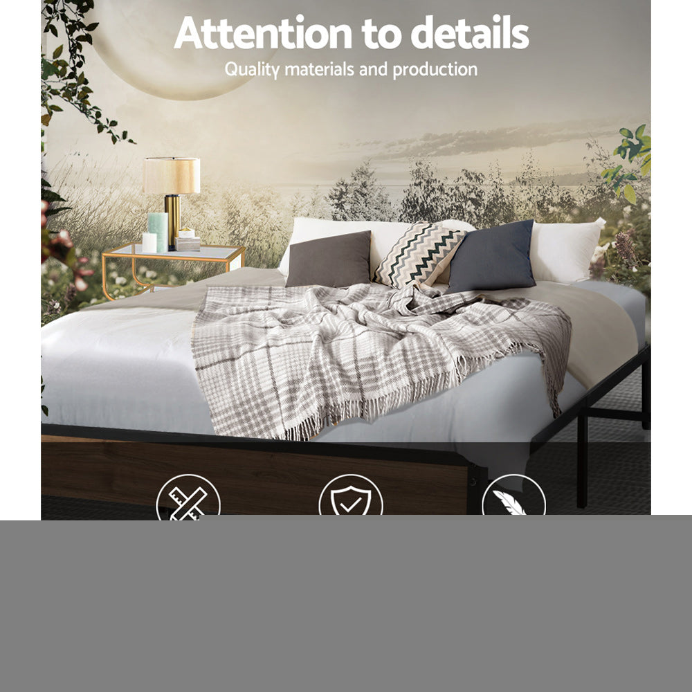 Bed Frame Metal Bed Frame Bed Base OSLO - Double By Artiss