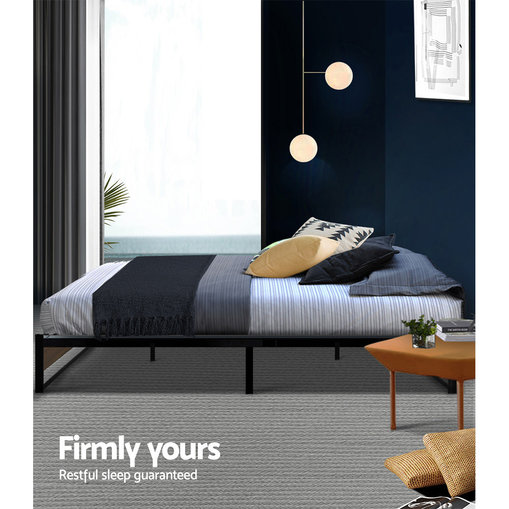 Bed Frame Metal Bed Frame Bed Base OSLO - Queen By Artiss