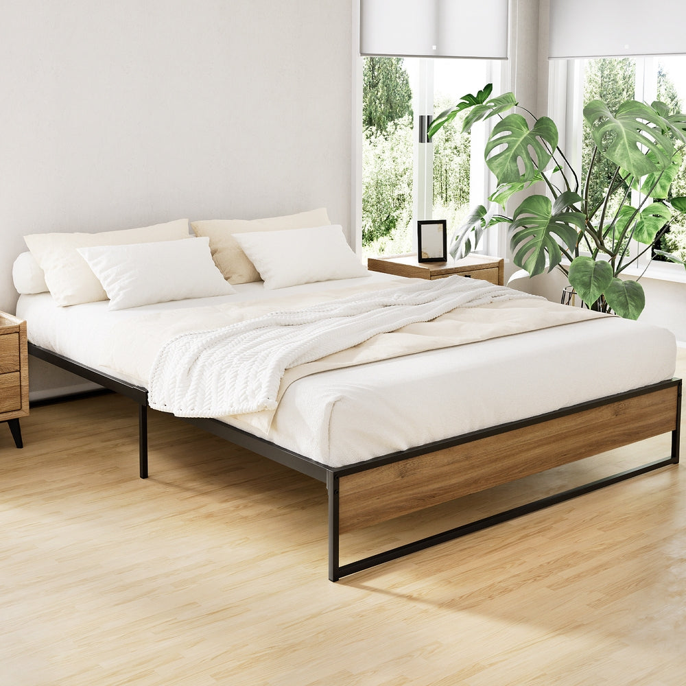 Bed Frame Metal Bed Frame Bed Base OSLO - Queen By Artiss