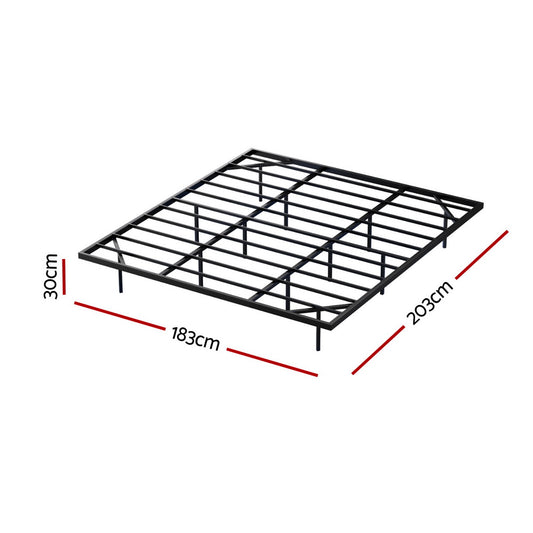 King Bed Frame,Floating Metal Bed Frame with Smart LED Lights - Sturdy Metal Platform Bed Base, Silent Design, Tool-Free Assembly, 300KG Capacity for Home/Hotel/Master Bedroom By Artiss