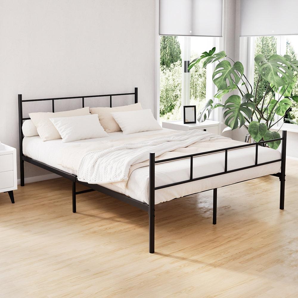 Bed Frame Double Metal Bed Frame SOL By Artiss