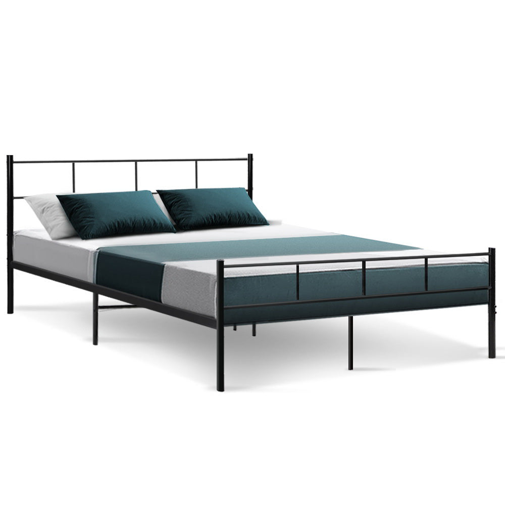 Bed Frame Queen Metal Bed Frame SOL By Artiss