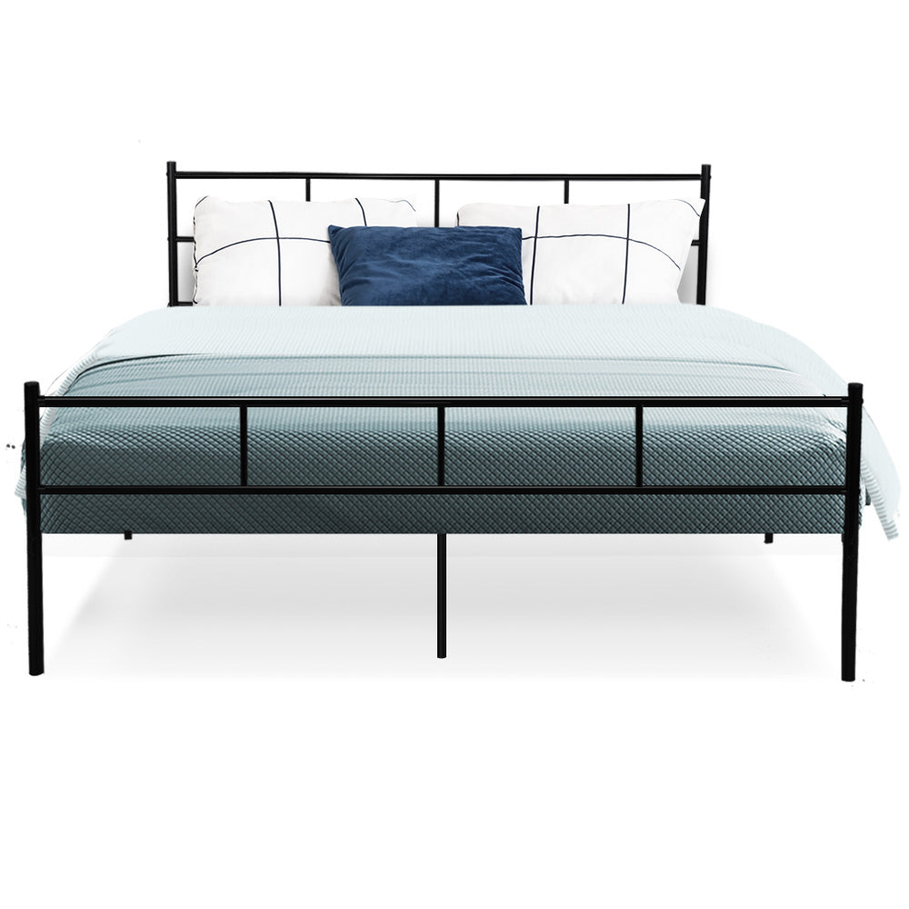 Bed Frame Queen Metal Bed Frame SOL By Artiss