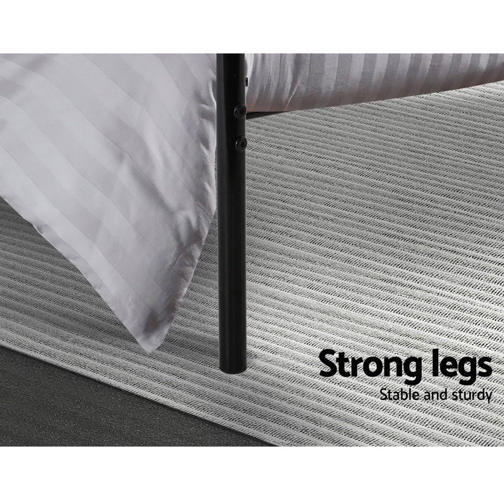 Bed Frame Single Metal Bed Frame SOL By Artiss