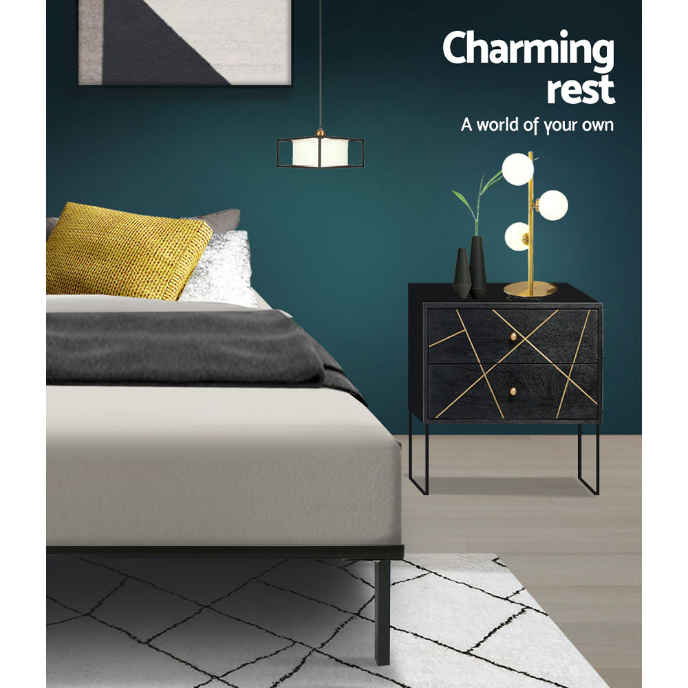 Bed Frame Double Size Metal Bed Frame TED By Artiss