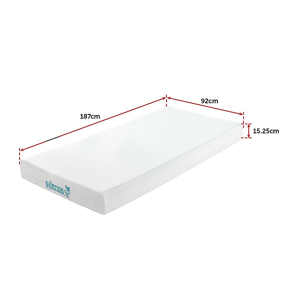 Single Green Tea Memory Foam Mattress – Cooling Comfort with CertiPUR-US® Certified Foam