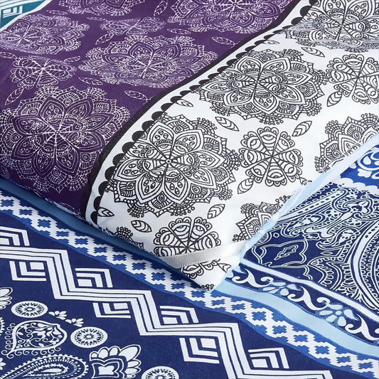 Whimsical Winter Frosty Elegant 3 Pc Comforter & Pillow Cover Set