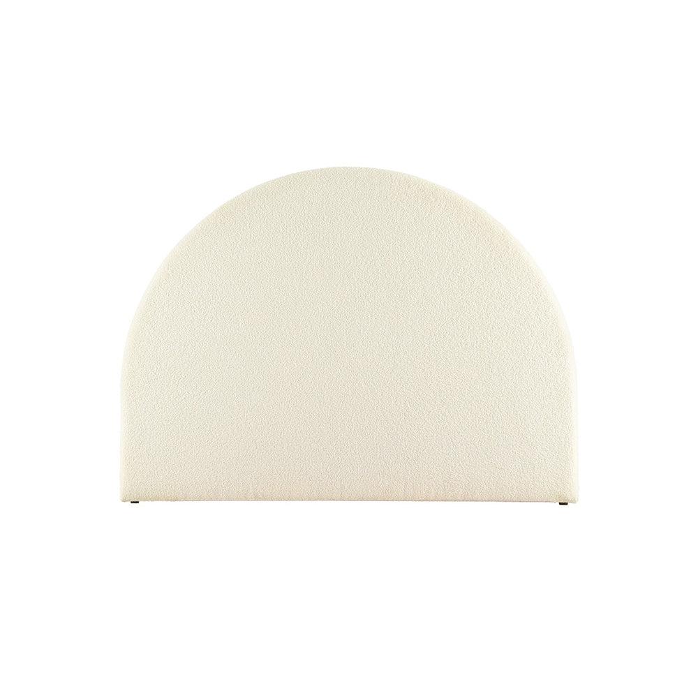 Bed Head Headboard Bed Frame Queen Boucle - GREI White By Artiss