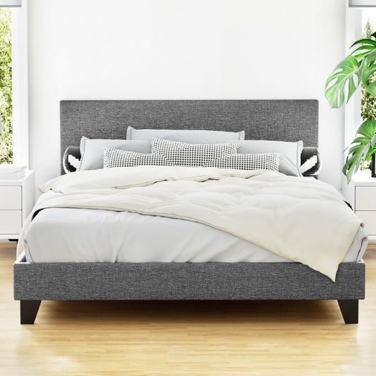 Bed Frame Queen Size Grey NEO By Artiss