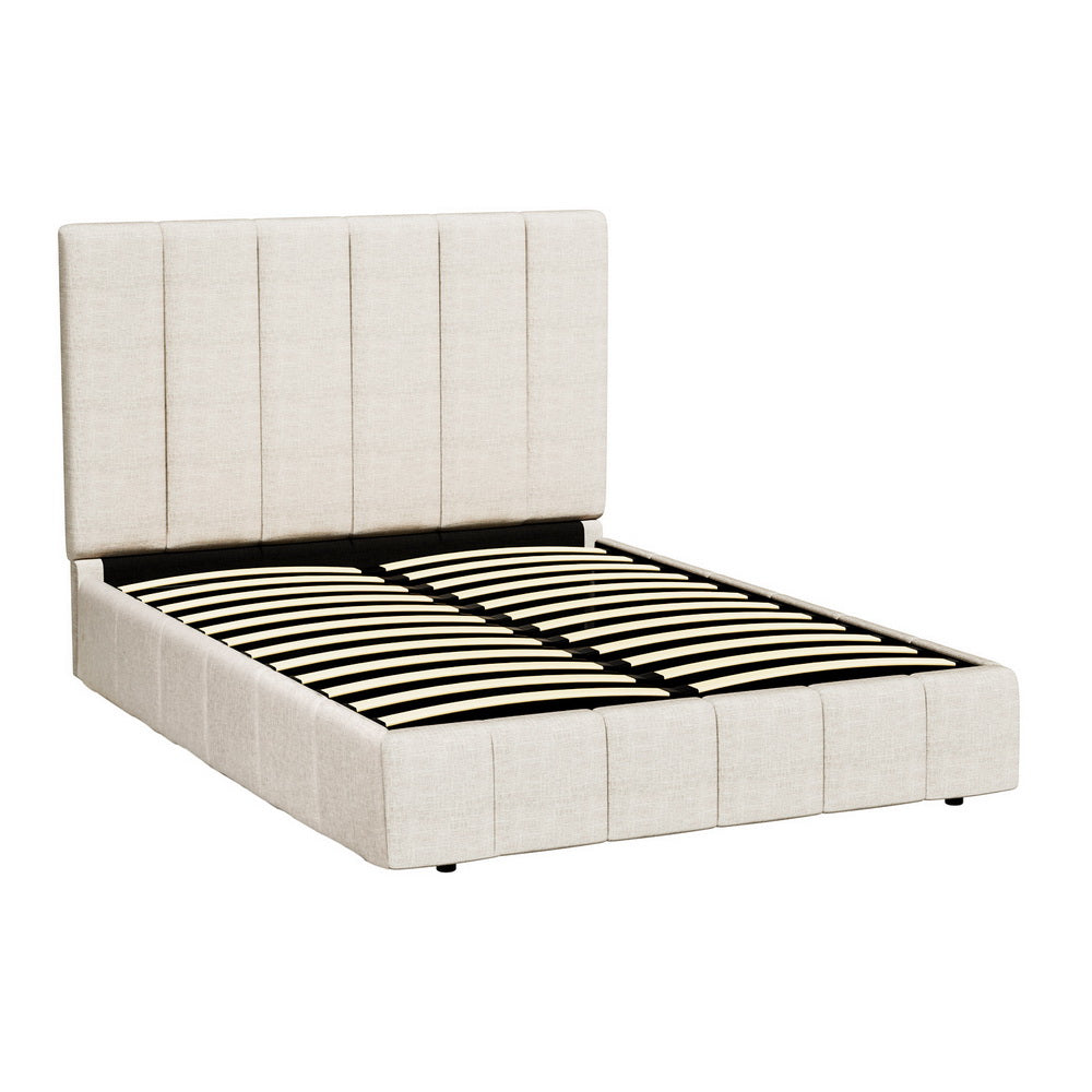 Bed Frame Queen Size Beige TETTE By Artiss