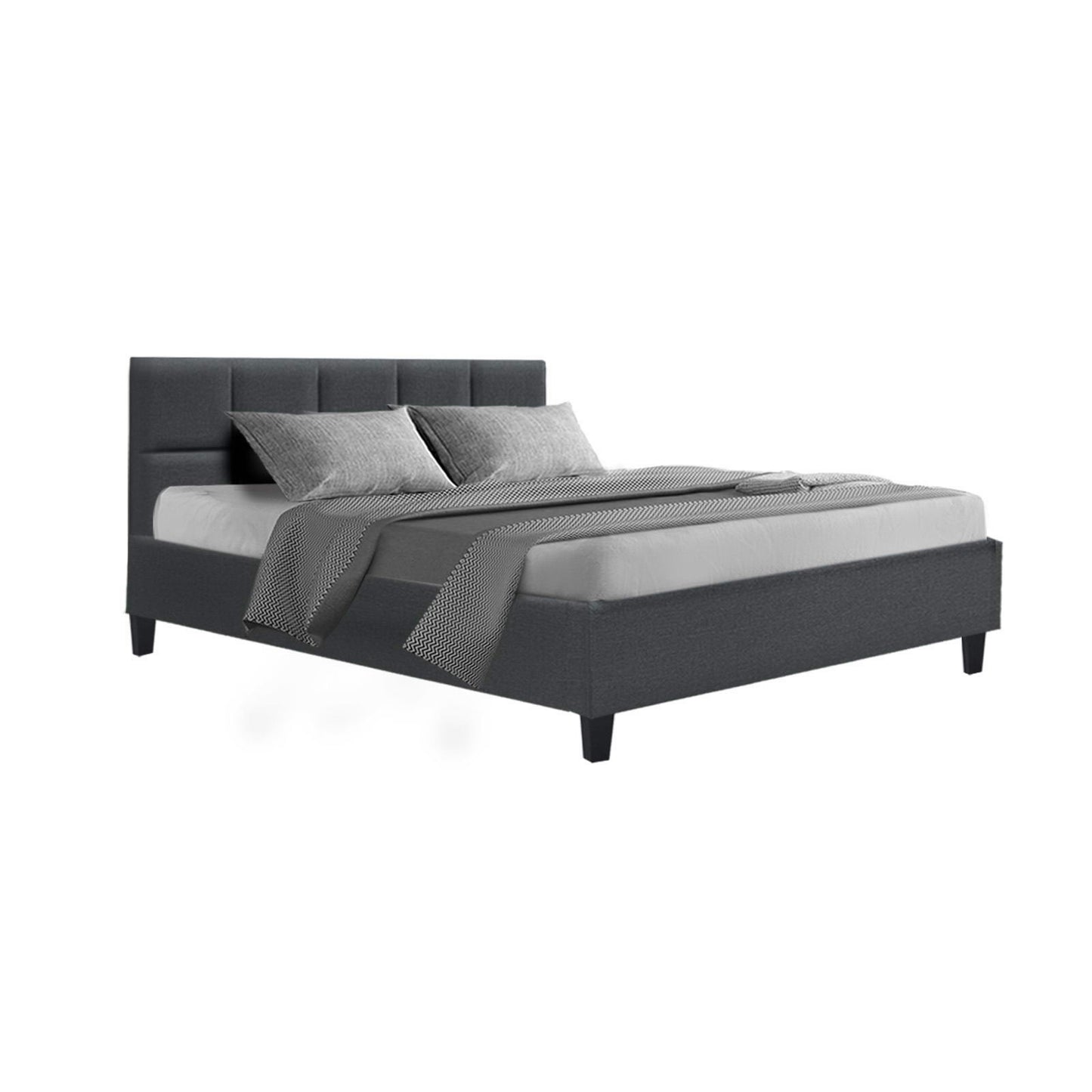 Bed Frame Double Size Charcoal TINO By Artiss