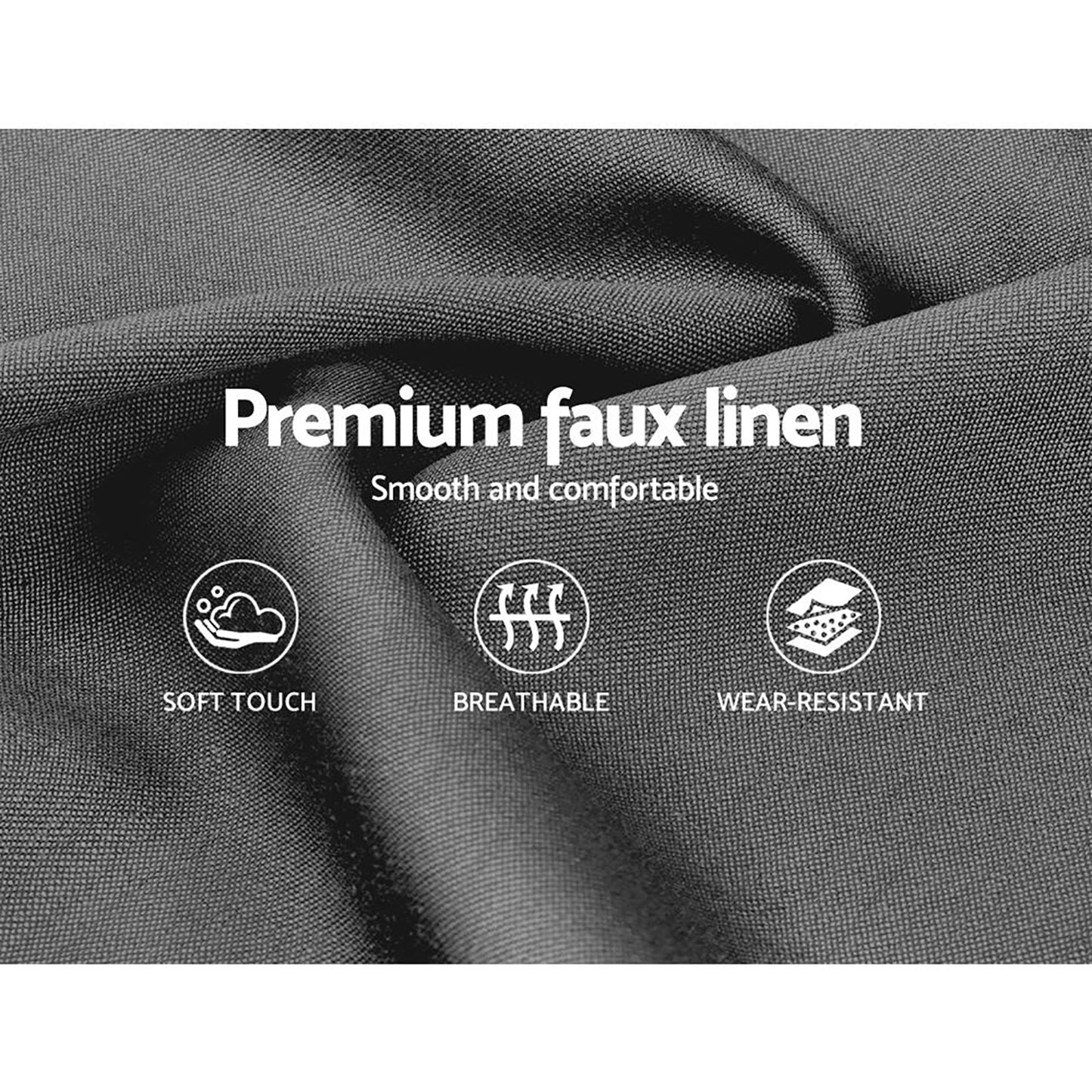 Bed Frame Queen Size Grey TINO By Artiss