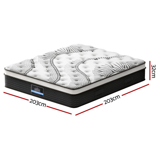Bedding 32cm Mattress Euro Top Super King By Giselle