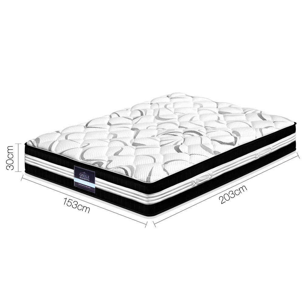 Bedding 30cm Mattress Medium Firm Queen By Giselle