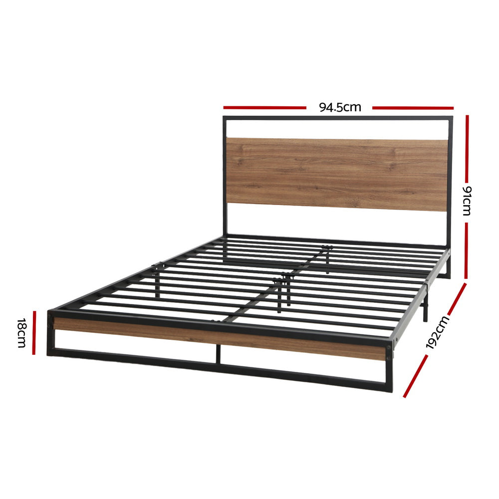 Bed Frame Single Size Metal Bed Frame DANE By Artiss