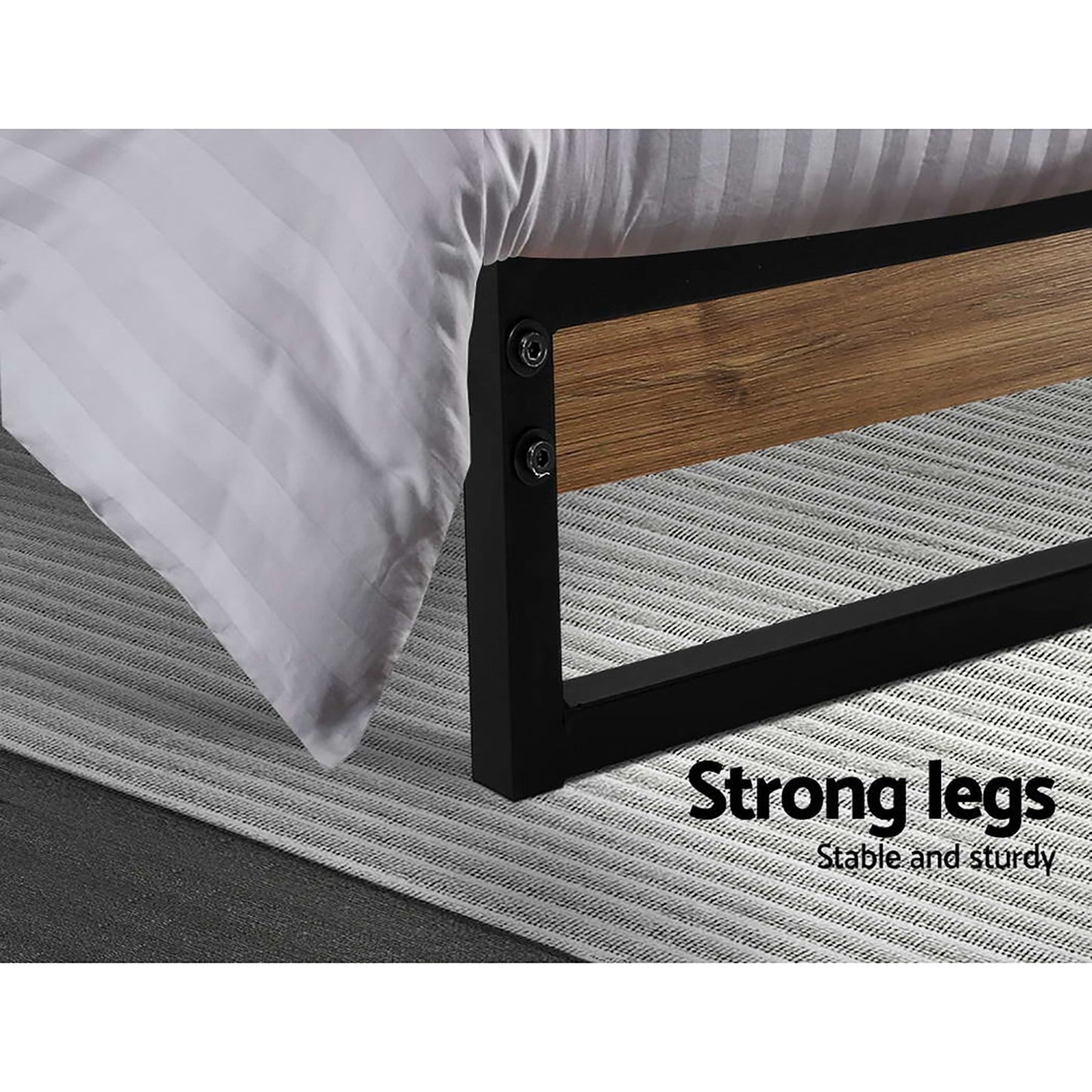 Bed Frame Single Size Metal Bed Frame DANE By Artiss