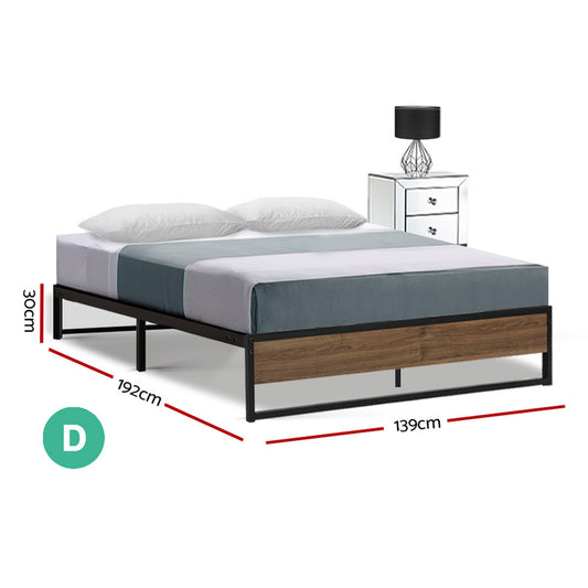 Bed Frame Metal Bed Frame Bed Base OSLO - Double By Artiss