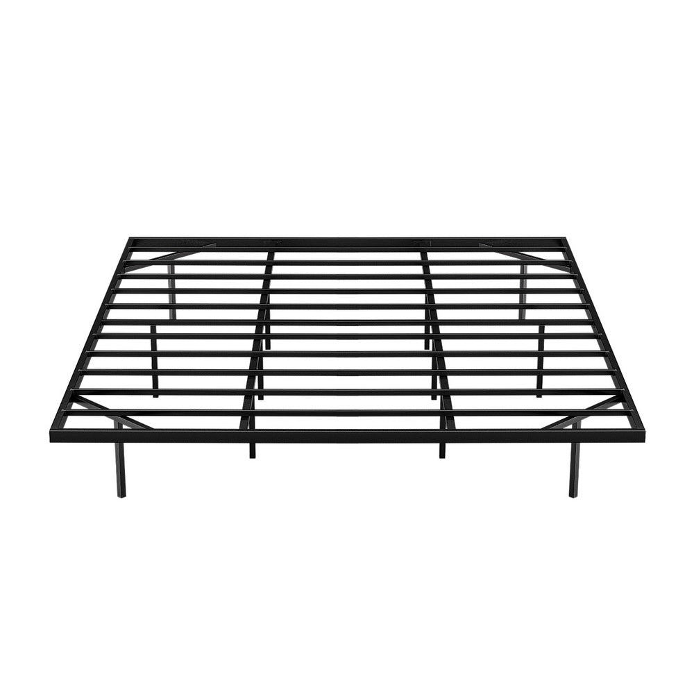 King Bed Frame,Floating Metal Bed Frame with Smart LED Lights - Sturdy Metal Platform Bed Base, Silent Design, Tool-Free Assembly, 300KG Capacity for Home/Hotel/Master Bedroom By Artiss