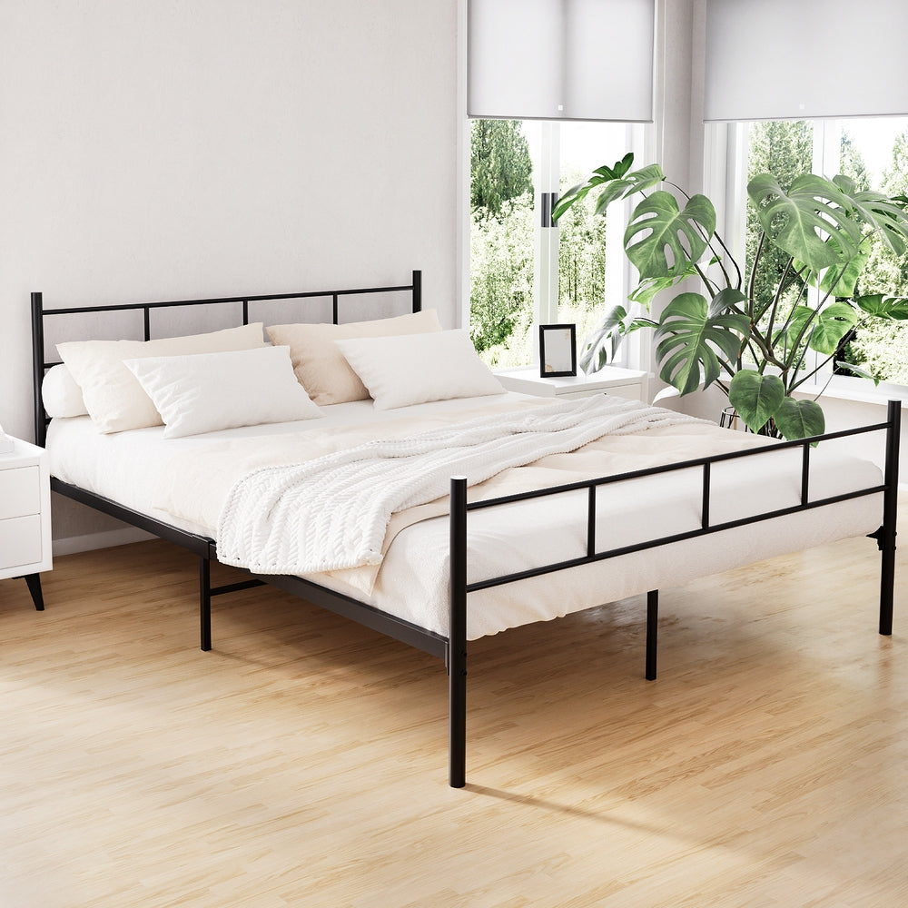 Bed Frame Queen Metal Bed Frame SOL By Artiss
