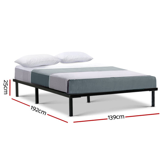 Bed Frame Double Size Metal Bed Frame TED By Artiss
