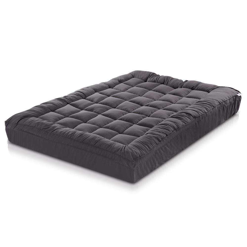 Bedding Mattress Topper Pillowtop Bamboo Charcoal Double By Giselle