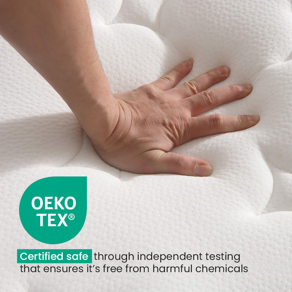 KINGSTON SLUMBER RelaxMax 31cm King Single Mattress, Medium, Euro Top, 5-Zone, Pocket Spring, Knitted Fabric