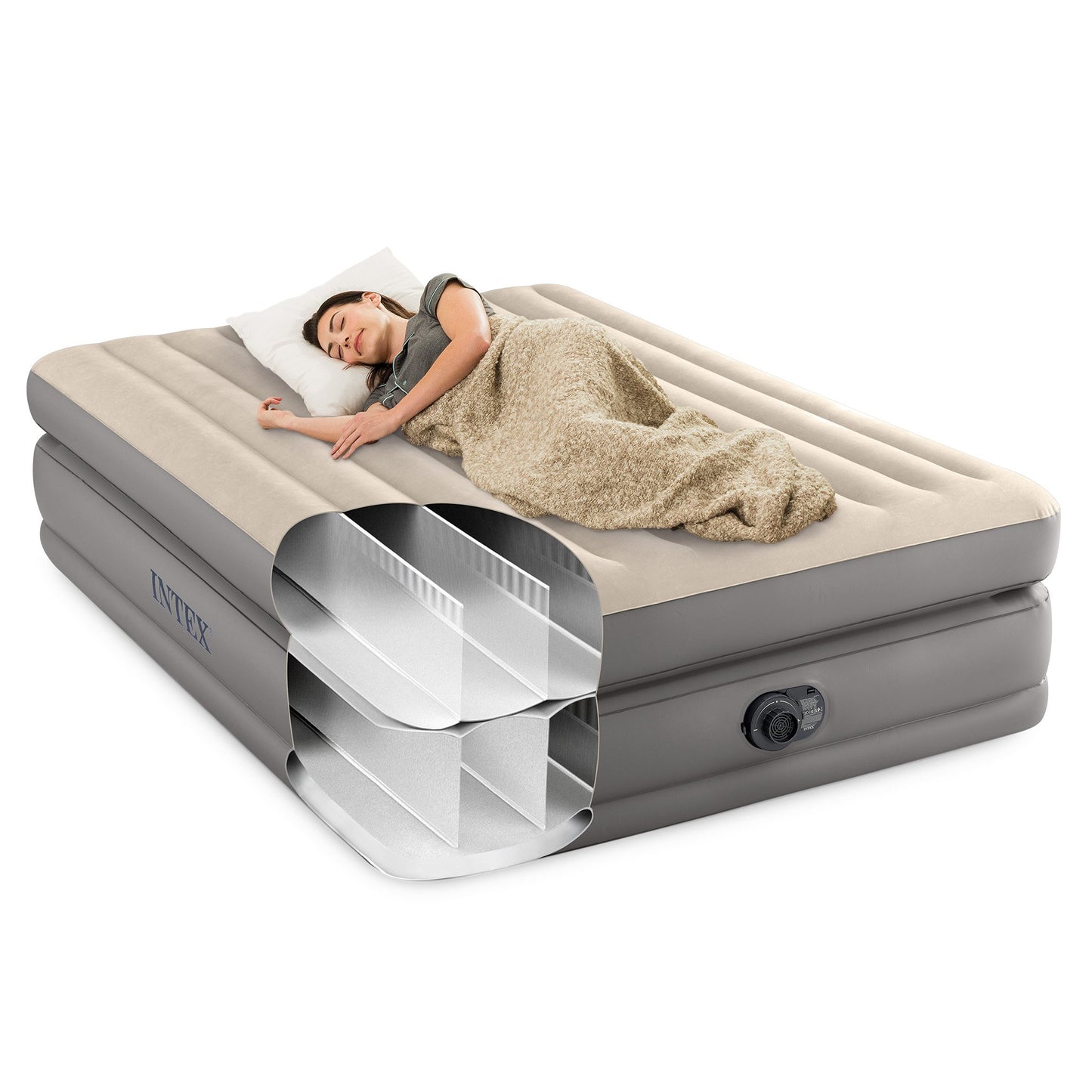 Dura-Beam Plus Queen Prime Comfort Elevated Air Mattress By Intex