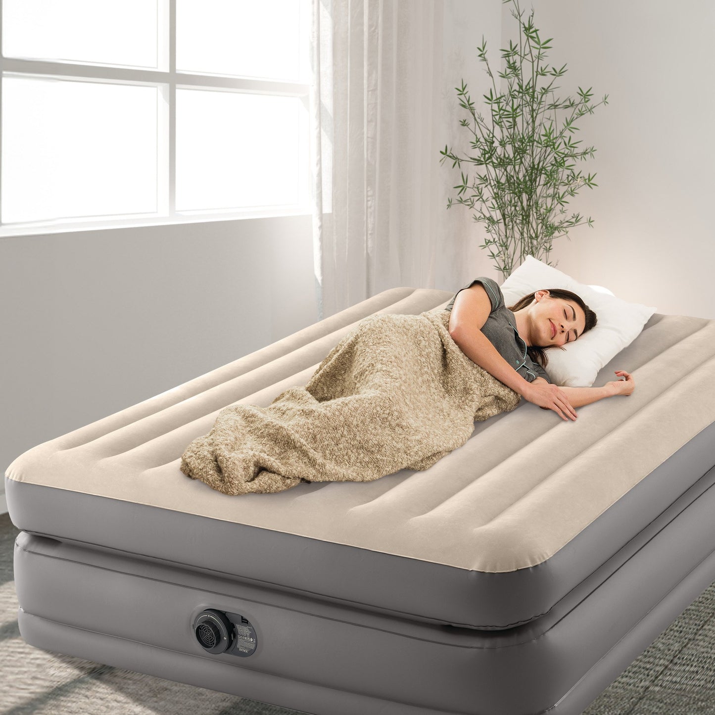 Dura-Beam Plus Queen Prime Comfort Elevated Air Mattress By Intex