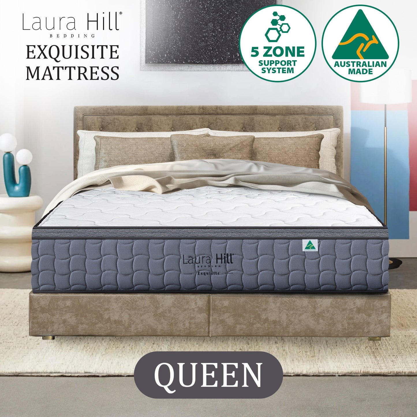 Exquisite Australian Made Queen Premium Mattress By Laura Hill