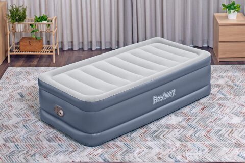 1.91m x 97m x 51cm Tritech Air Inflatable Mattress Twin Built-in AC Pump By Bestway