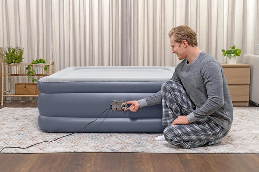 2.03m x 1.52m x 51cm Tritech Air Inflatable Mattress Queen Built-in AC Pump By Bestway