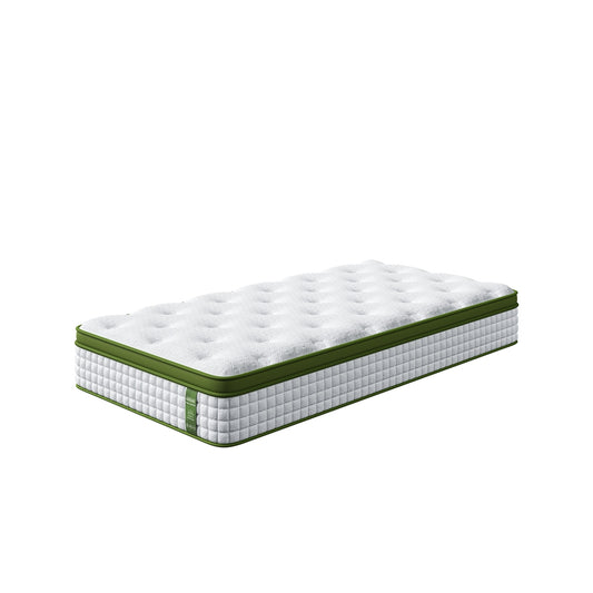 BedStory King Single Mattress 30cm Medium Firm Hybrid Mattress for Pressure Relief Motion Isolation