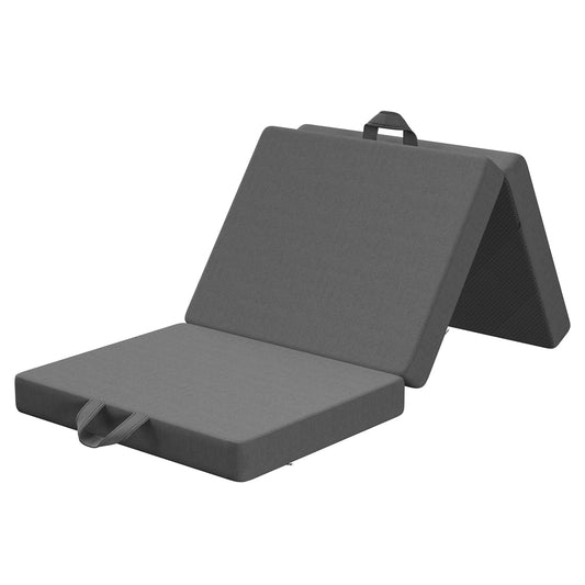 BedStory Folding Mattress Small King Single Trifold Mattress Firm Support Foam Washable Cover 10cm